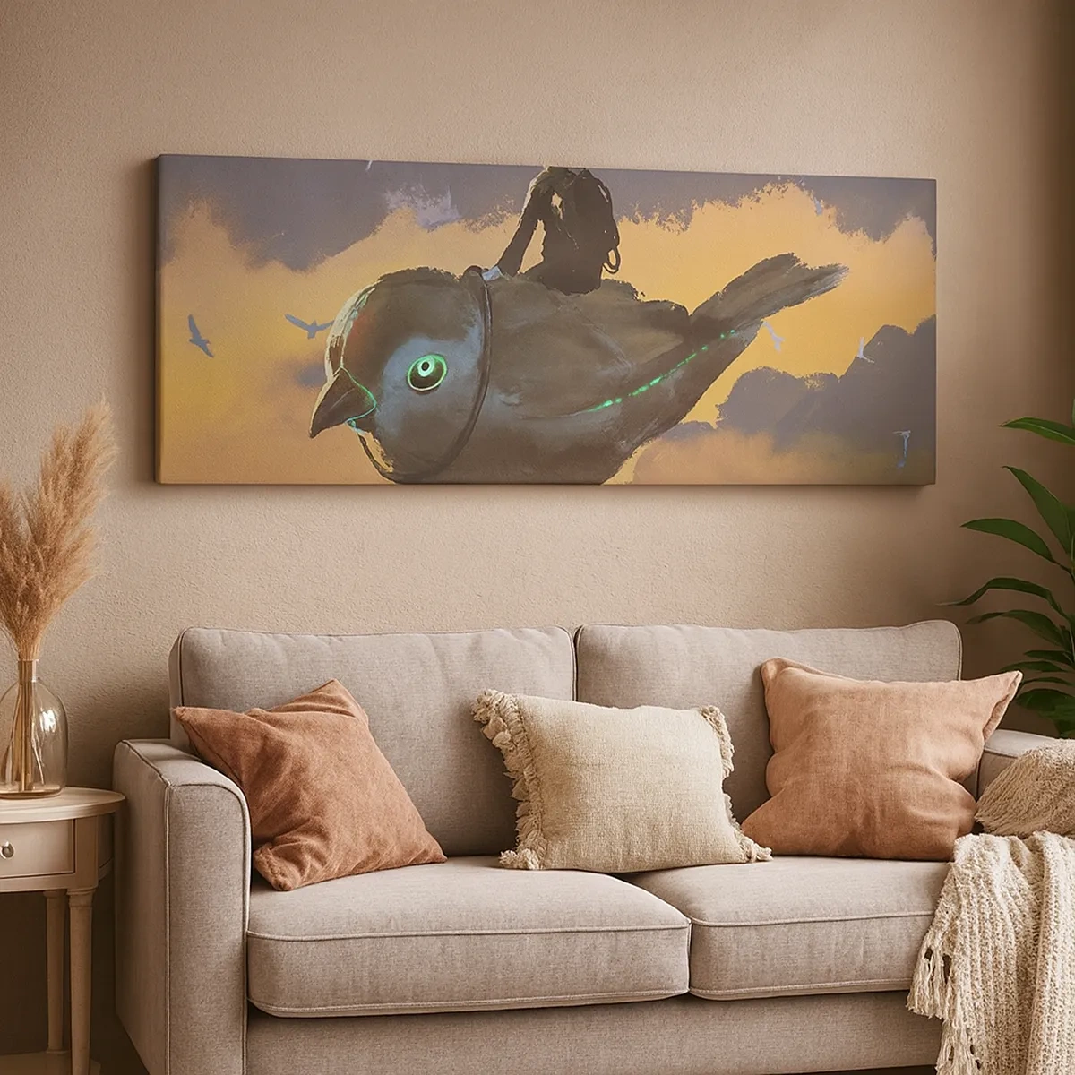 Canvas picture - Stop on a Fantastic Journey - 30x30 cm