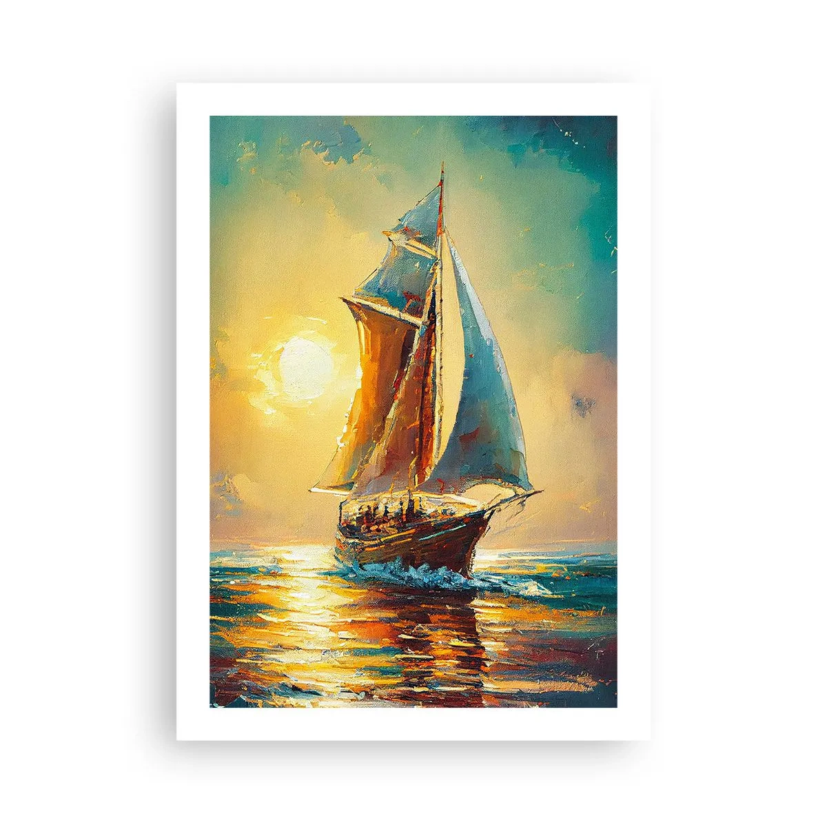 Poster - Under Full Sails - 50x70 cm