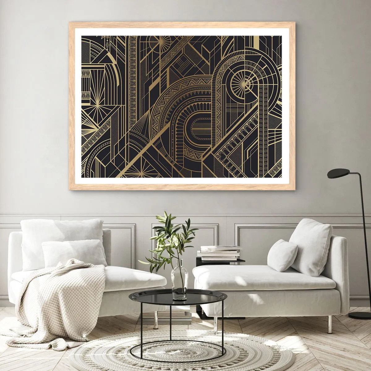 Poster in light oak frame - Concepts, Ideas, Plans - 40x30 cm