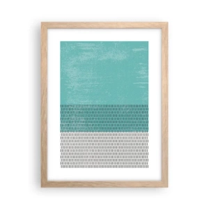 Poster in light oak frame - Balanced Composition - 30x40 cm