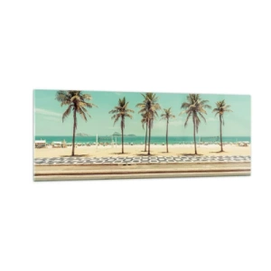 Glass picture - By the Beach - 140x50 cm