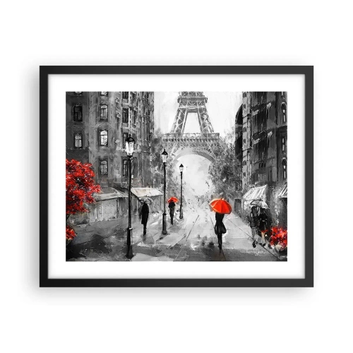 Poster in black frame - All Roads Lead to Her - 50x40 cm