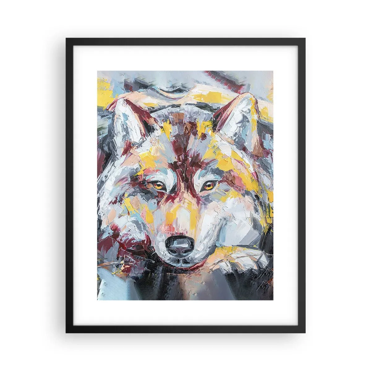 Poster in black frame - Wolf Eyes - 40x50 cm