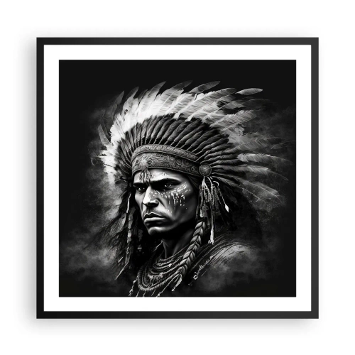 Poster in black frame - Chief and Warrior - 60x60 cm