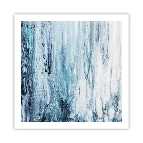 Poster - Blue Icicles - 60x60 cm