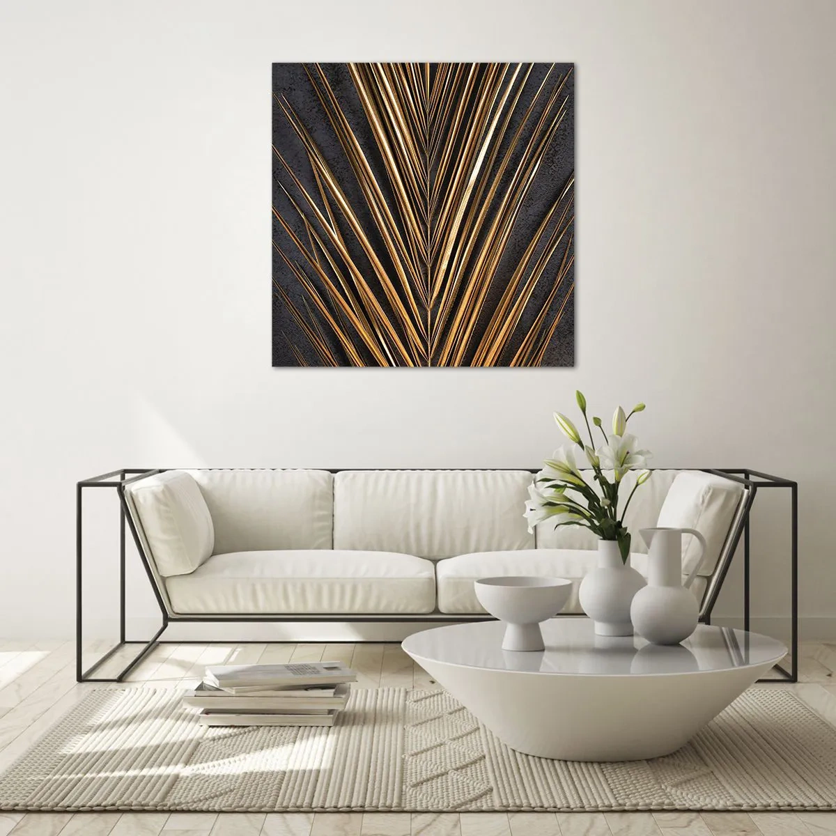 Glass picture - Gold of the Tropics - 60x60 cm