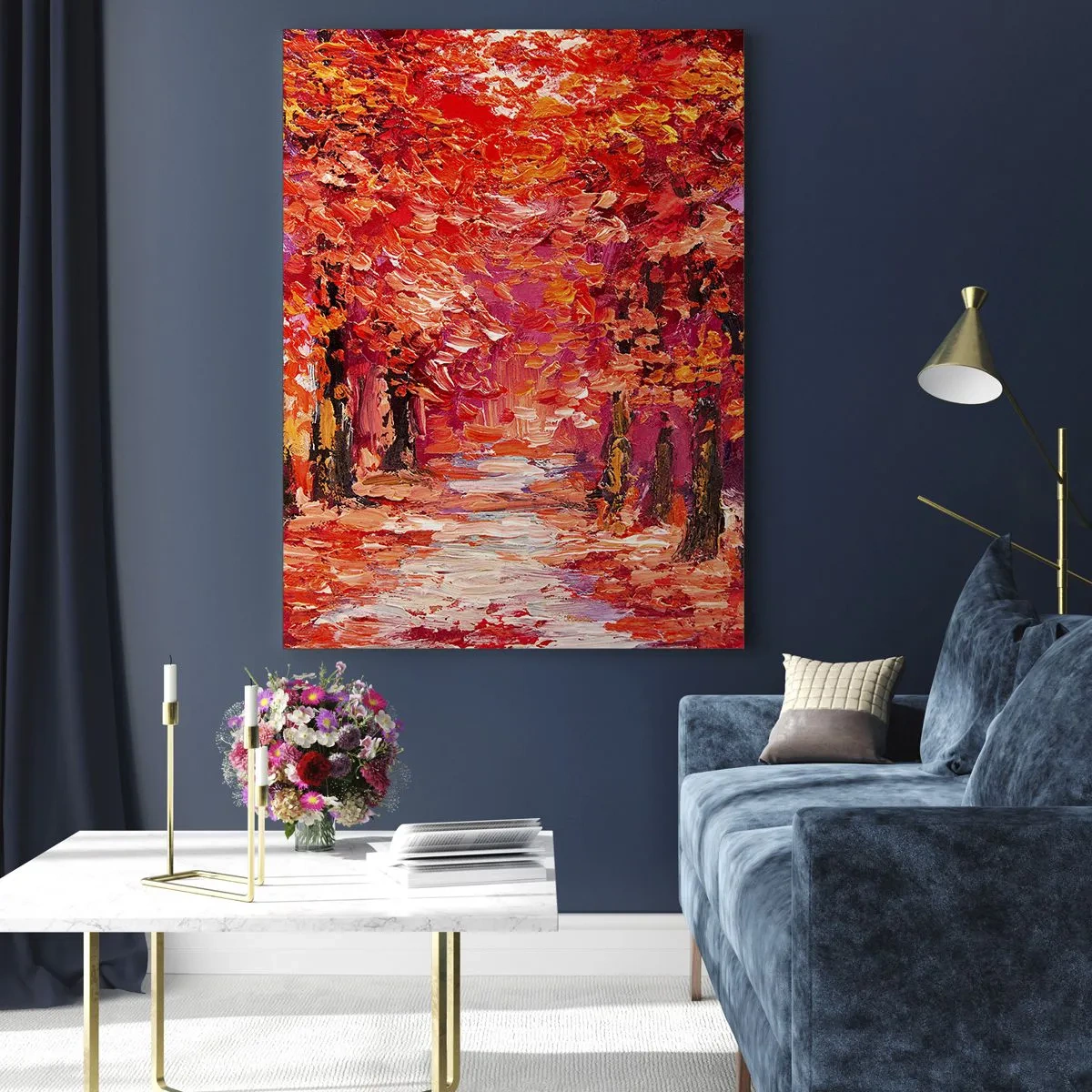 Glass picture - Autumnal Impression - 50x70 cm