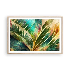Poster in light oak frame - Colours of the Tropics - 91x61 cm