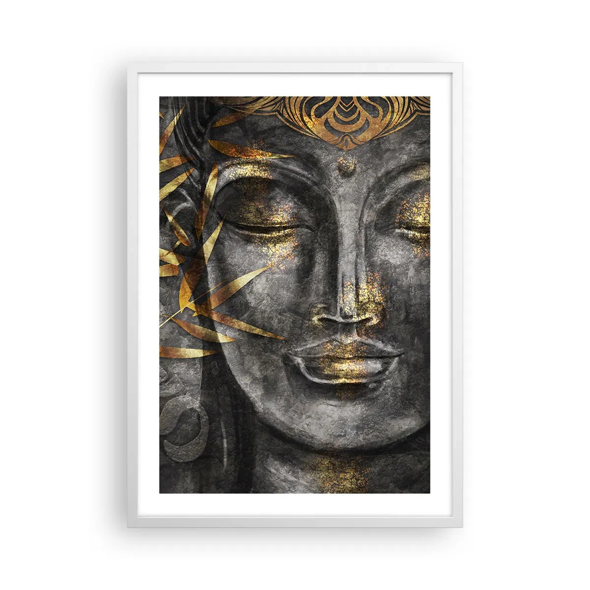 Poster in white frmae - Feel the Peace - 50x70 cm