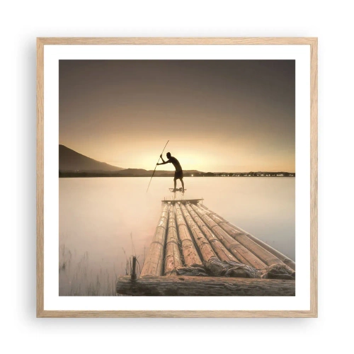 Poster in light oak frame - Before Rest - 60x60 cm