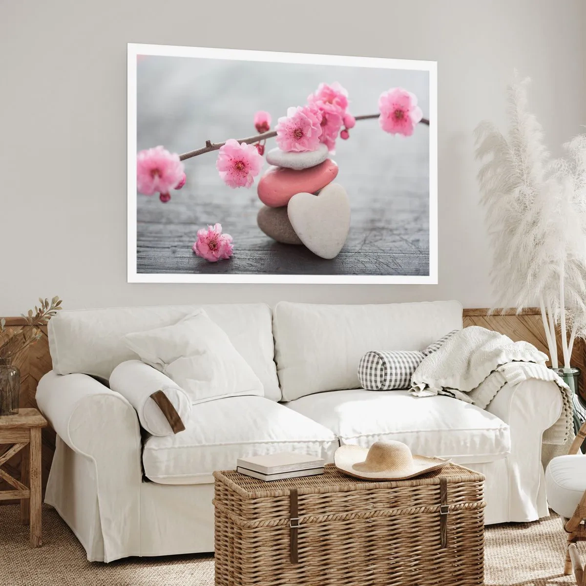 Poster - Bliss with Cherry Blossom - 100x70 cm