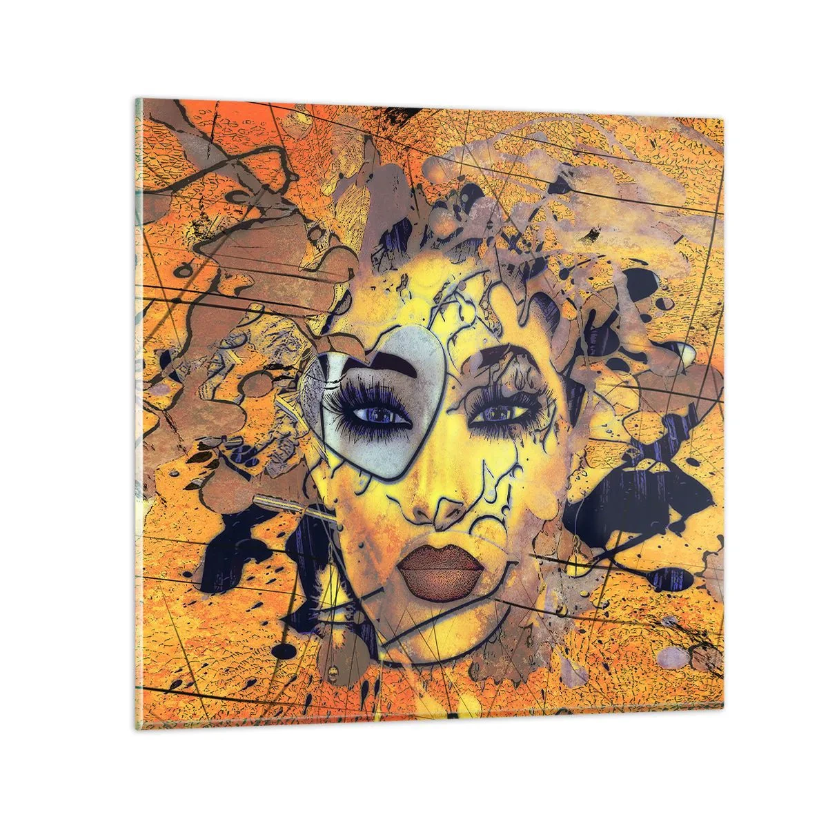Glass picture - Sunny Beauty - 70x70 cm