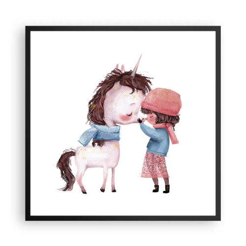Poster in black frame - Winter Tale - 60x60 cm