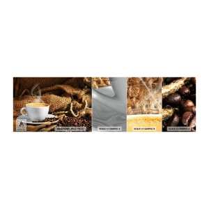 Photo Wallpaper Sample Standard Eco - Smell of a Mocha and Density of a Honey Drink - Gastronomy, Coffee, Cup of coffee - 100x30 cm