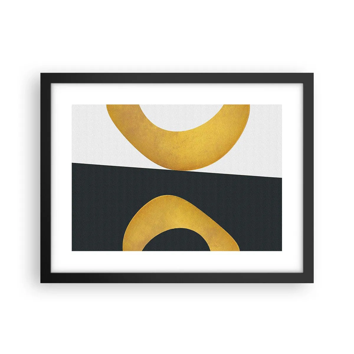 Poster in black frame - First Of All: Gold - 40x30 cm