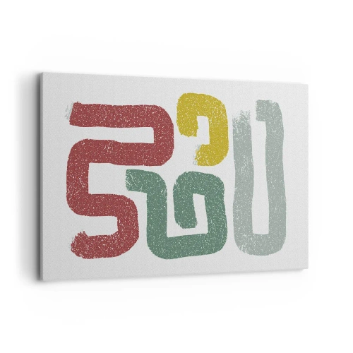 Canvas picture - In an Unknown Language - 120x80 cm