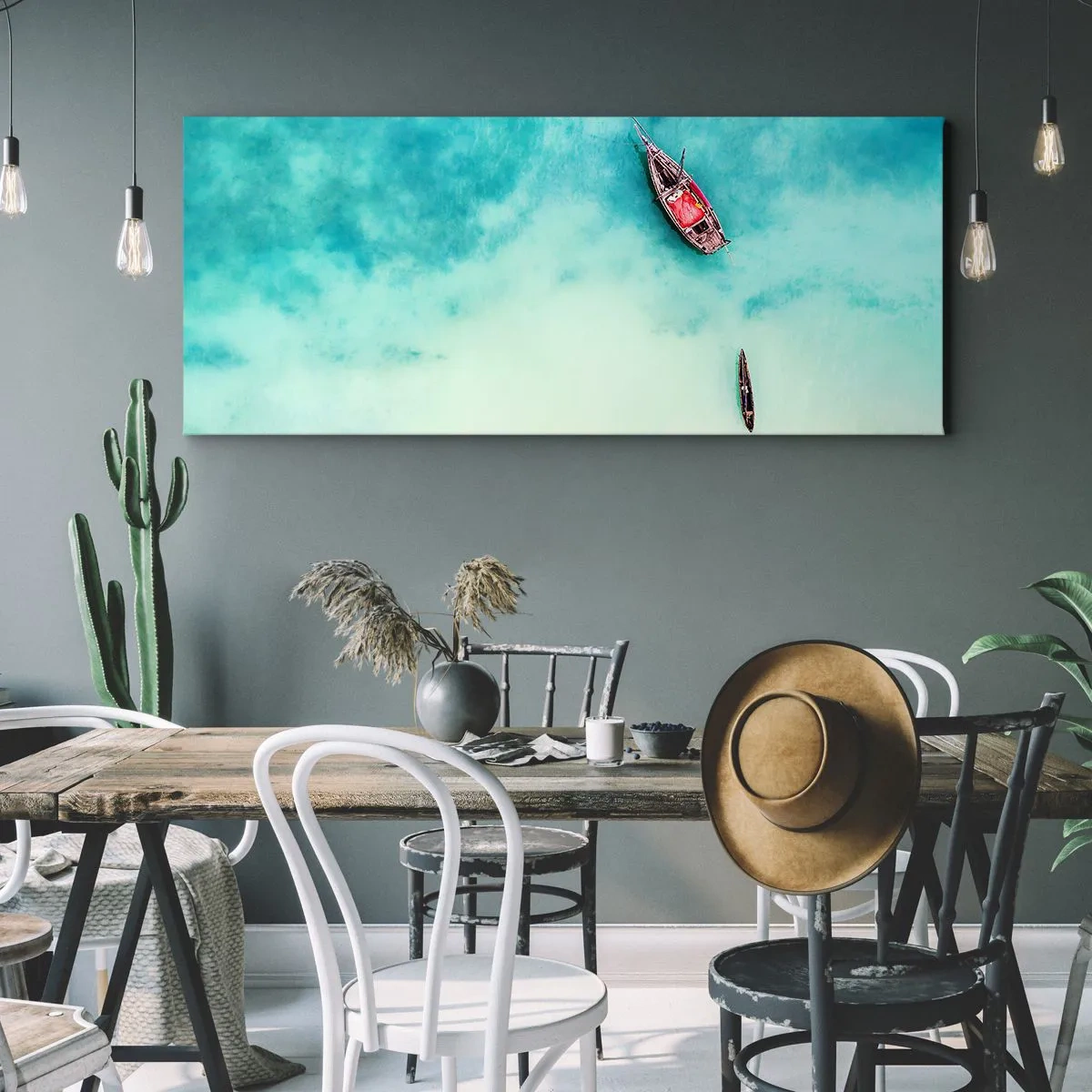 Canvas picture - On the Beaches of Zanzibar, When the Tide Is High - 100x40 cm