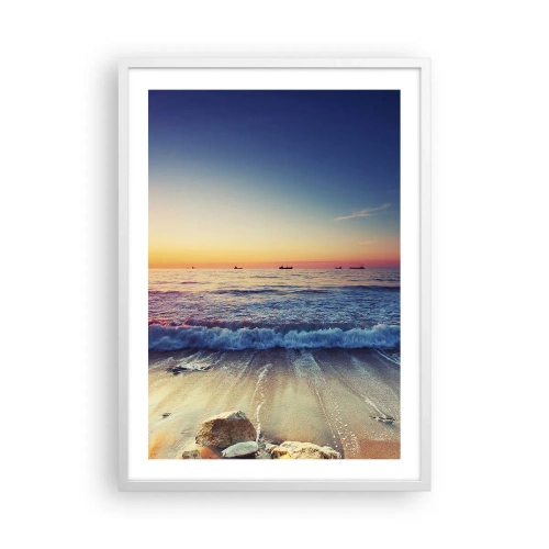Poster in white frmae - What Is behind the Horizon? - 50x70 cm