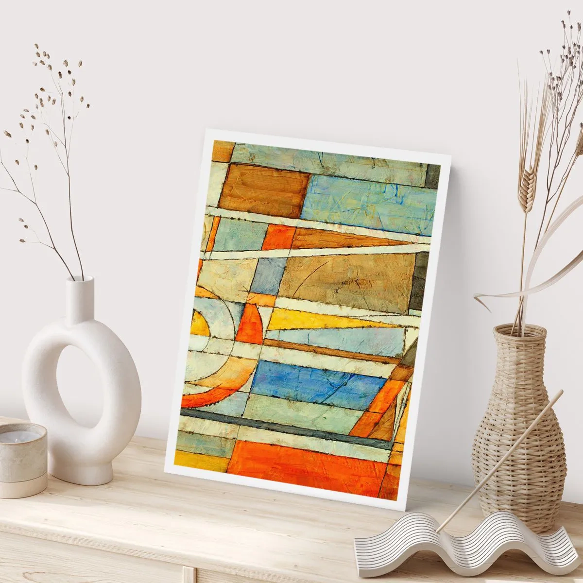 Poster - Cubism on a Construction Site - 70x100 cm