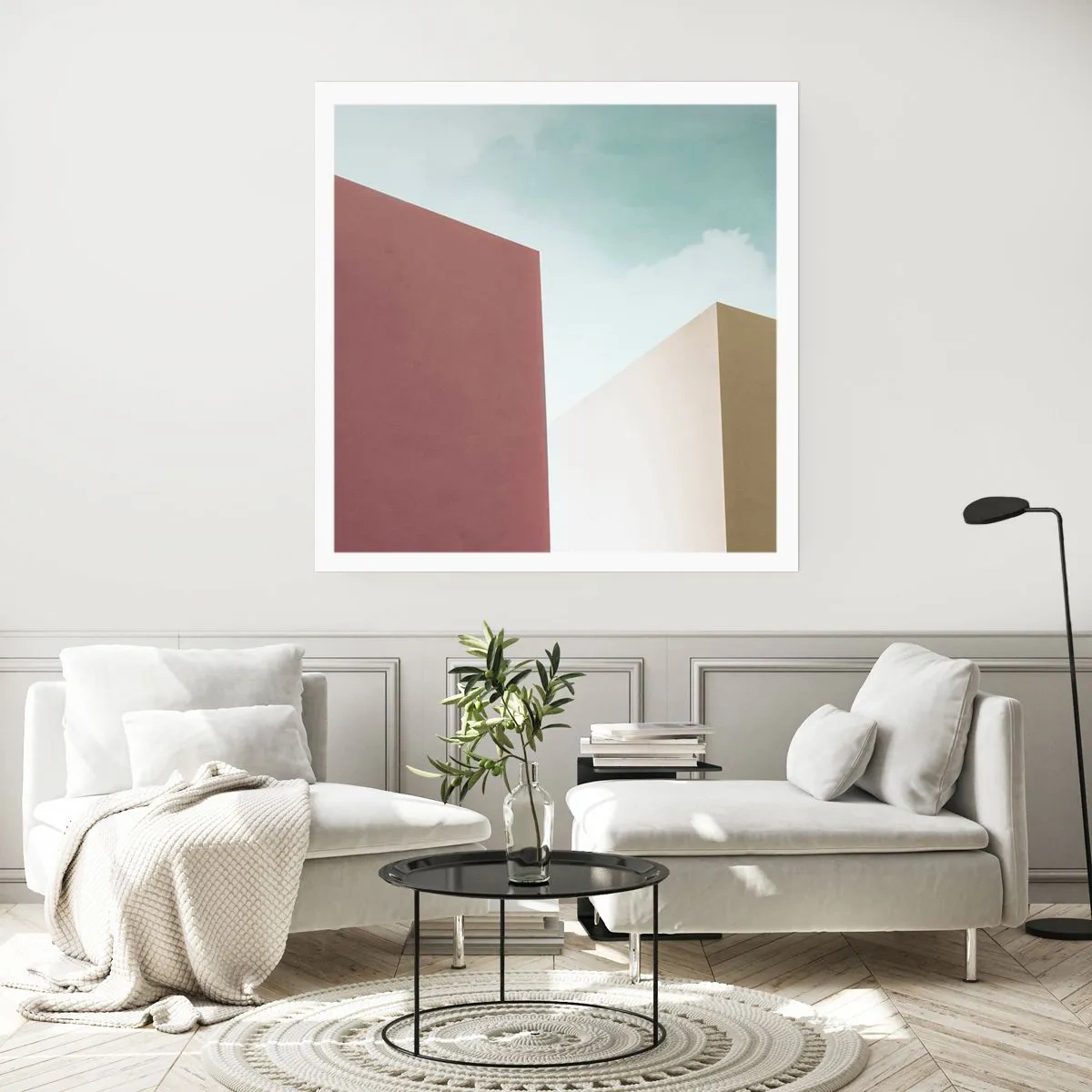 Poster - Geometry of a Sunny summer - 40x40 cm