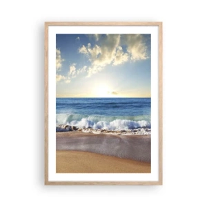 Poster in light oak frame - Moving Still - 50x70 cm