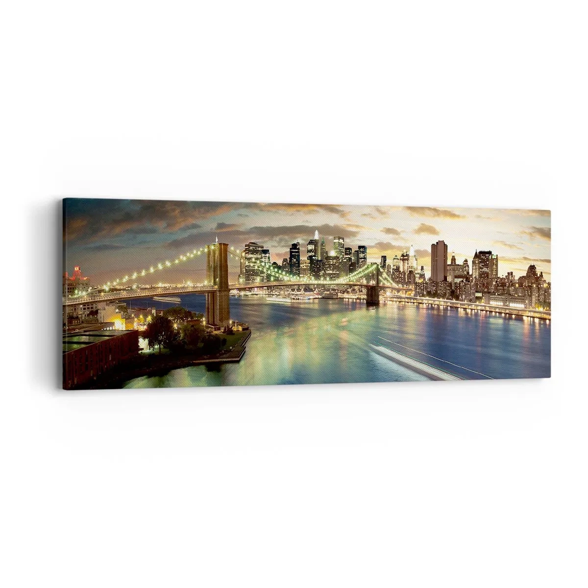Canvas picture - Starry Night over Manhattan - 90x30 cm