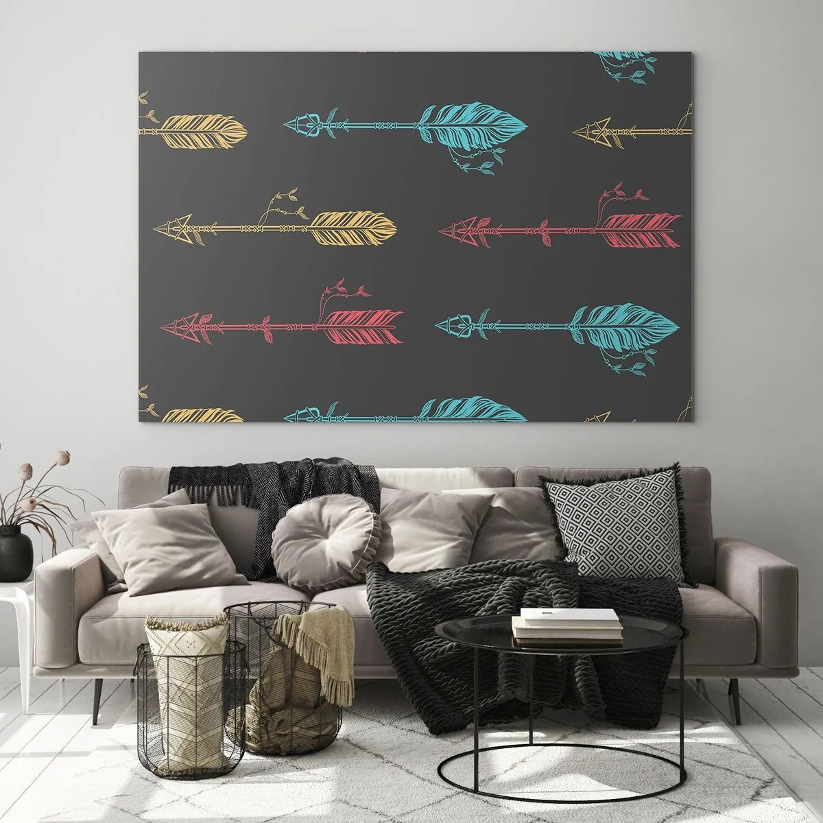 Glass picture - In Ordinance - 100x70 cm