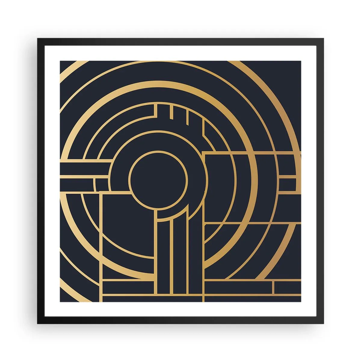 Poster in black frame - Tour of Things - 60x60 cm