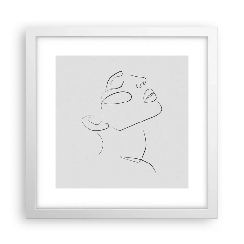 Poster in white frmae - Meanders of a Dream - 30x30 cm