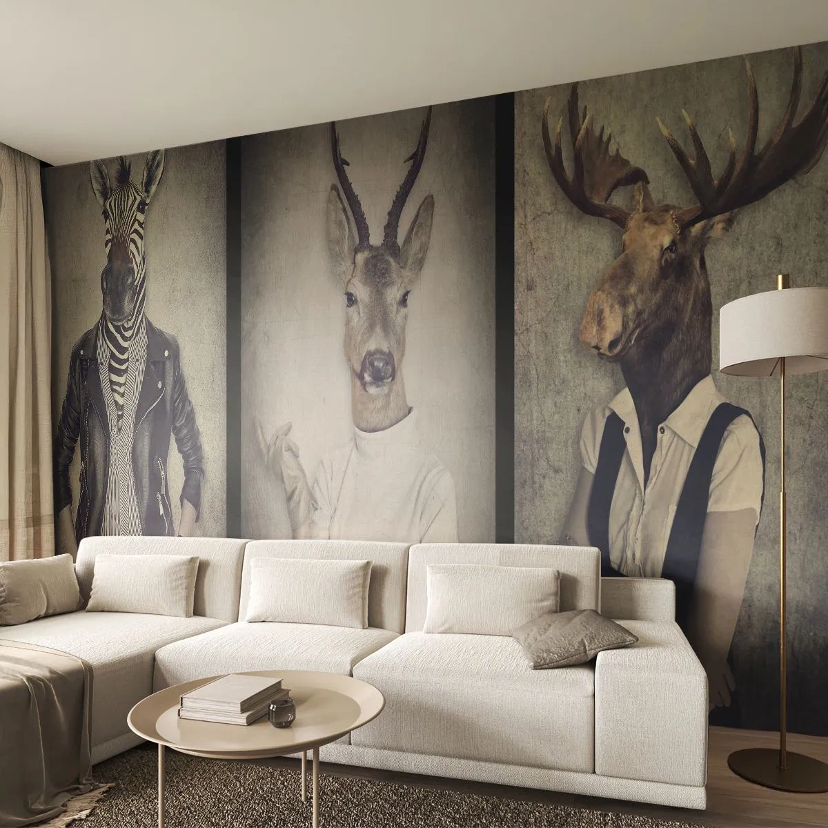 Photo Wallpaper Premium Canvas - Let Gestures Speak - Abstraction, Fantasy, Ribs - 150x105 cm