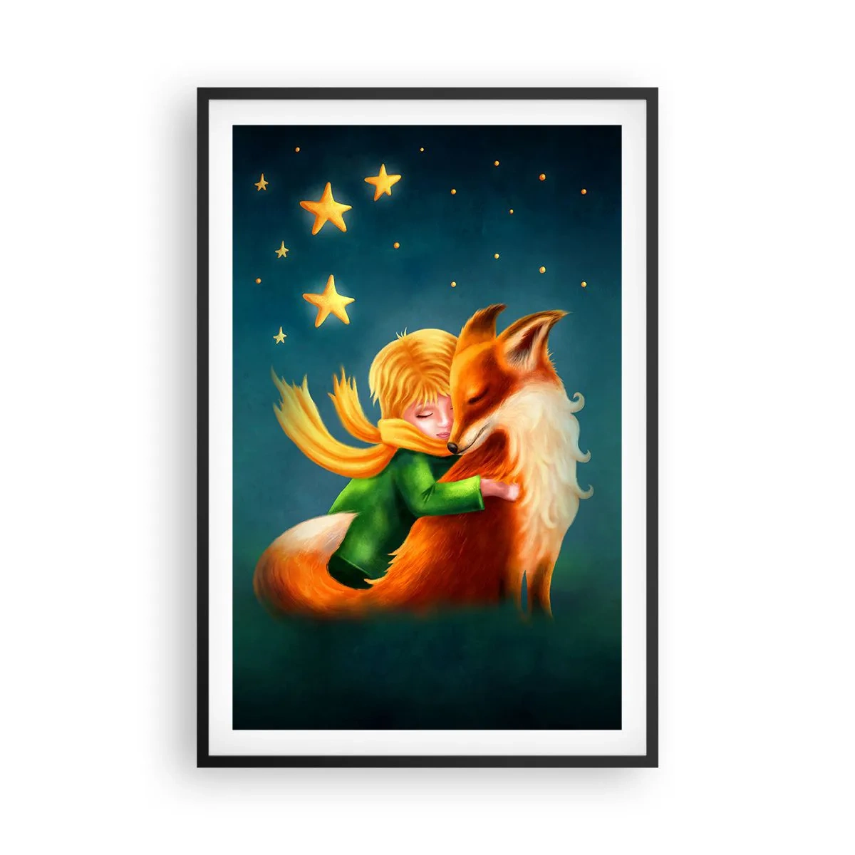 Poster in black frame - Little Prince - 61x91 cm