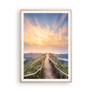 Poster in light oak frame - Close to Heaven - 70x100 cm