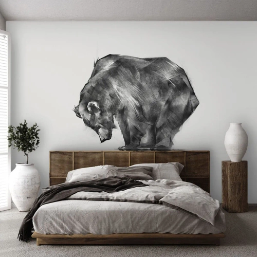 Self-Adhesive Photo Wallpaper Deluxe Sticker - Nice to See Someone Close - Abstraction, Polar bear, Nature - 200x140 cm