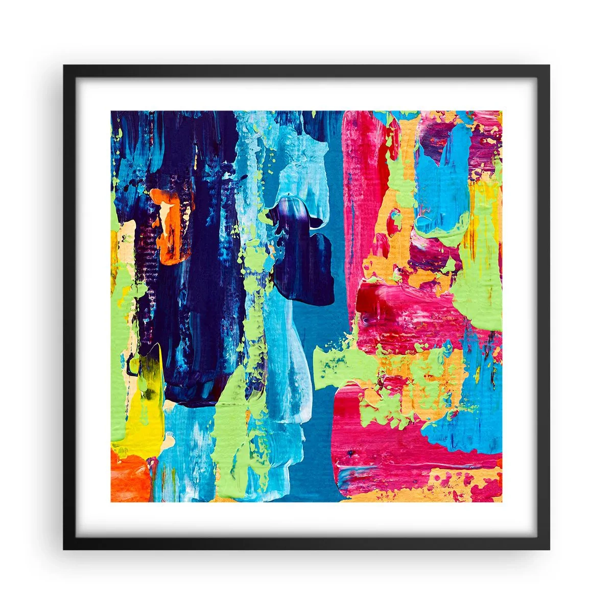 Poster in black frame - Life Is Beautiful! - 50x50 cm