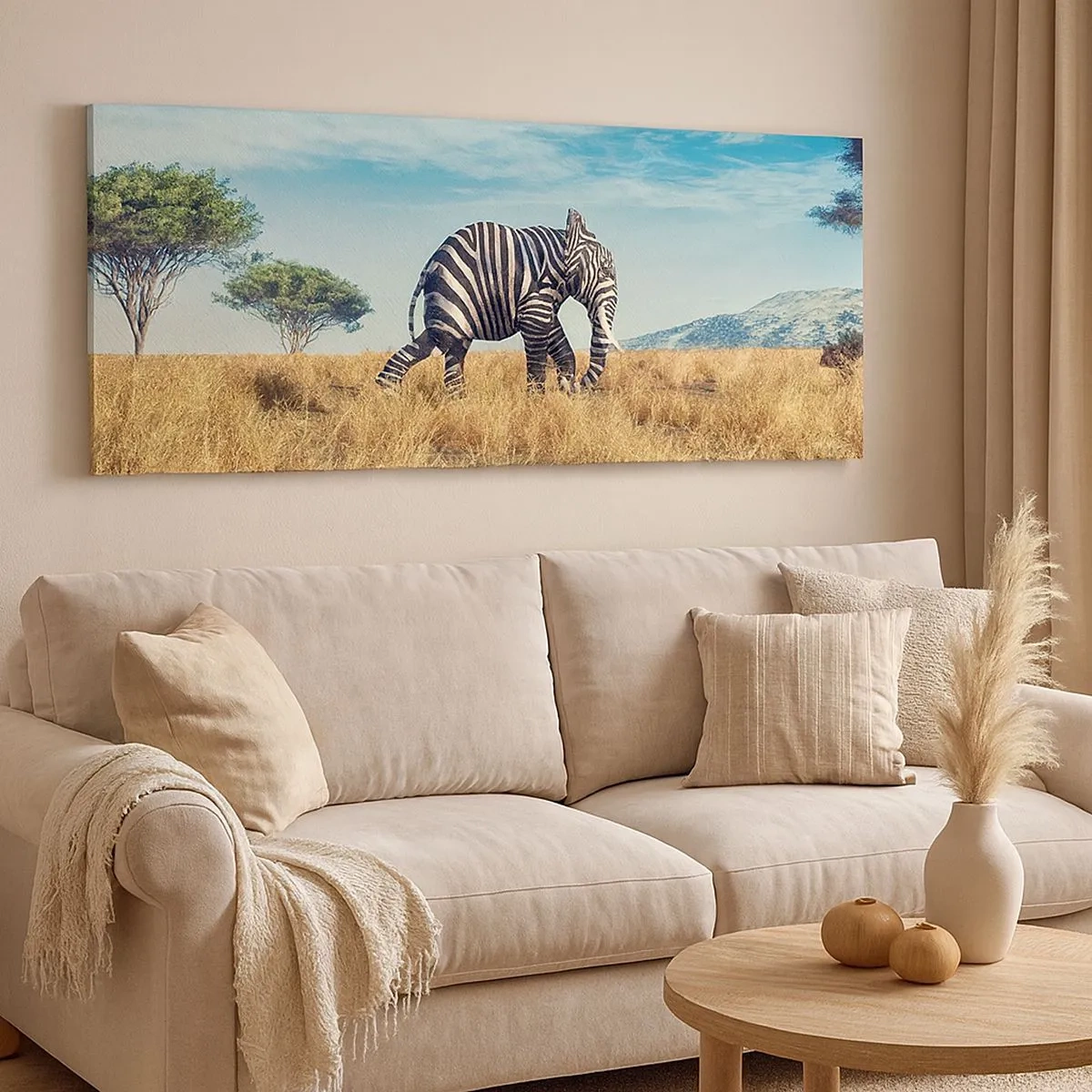 Canvas picture - Greyness Is Not In Fashion - 100x40 cm