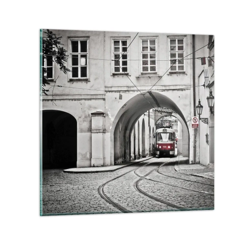 Glass picture - Through City Labirynth - 60x60 cm