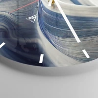 Clock face with lines