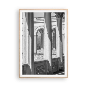 Poster in light oak frame - Sunny Arcade - 70x100 cm