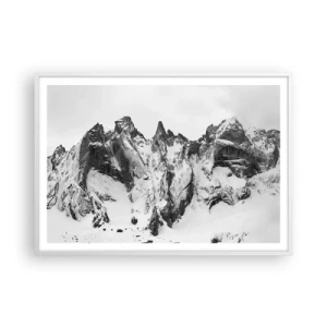 Poster in white frmae - Granite Ridge - 100x70 cm