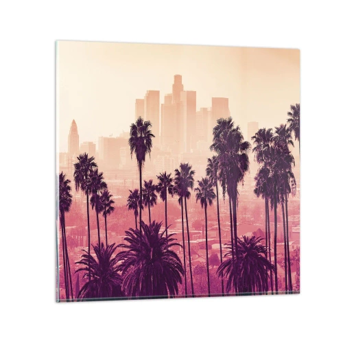 Glass picture - Californian Landscape - 70x70 cm