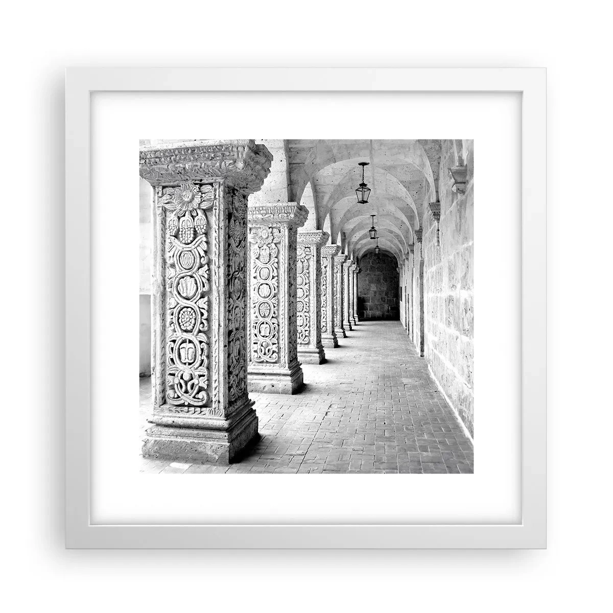 Poster in white frmae - Where is this Going...? - 30x30 cm