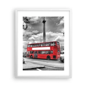 Poster in white frmae - Real Bloodstream of a City - 40x50 cm