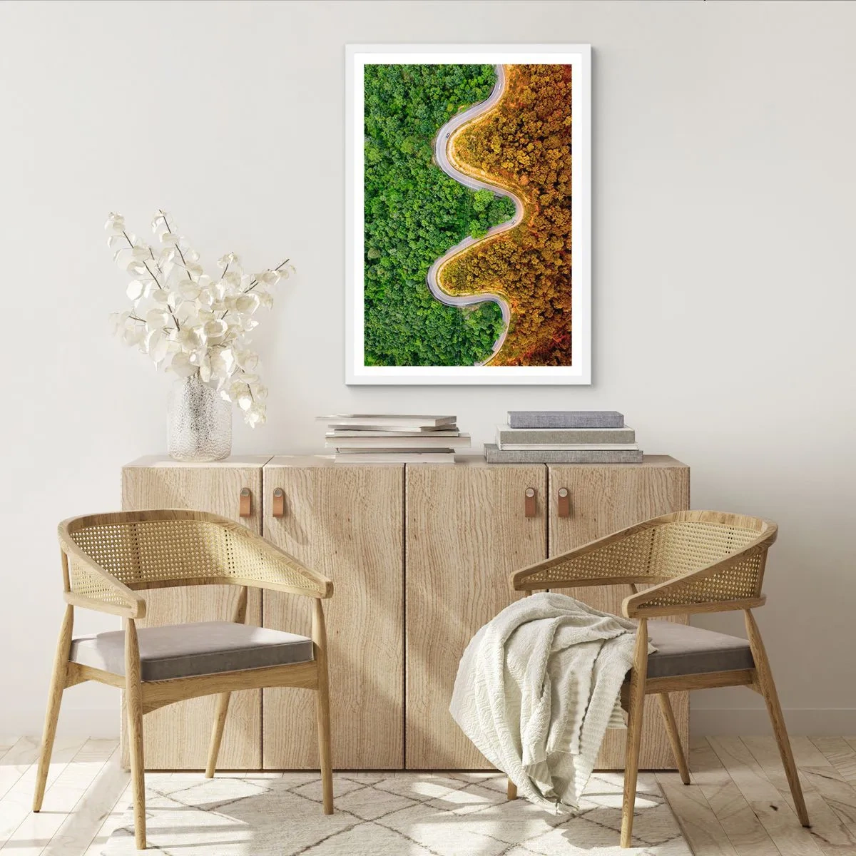 Poster in white frmae - Borders and Breakthroughs - 70x100 cm