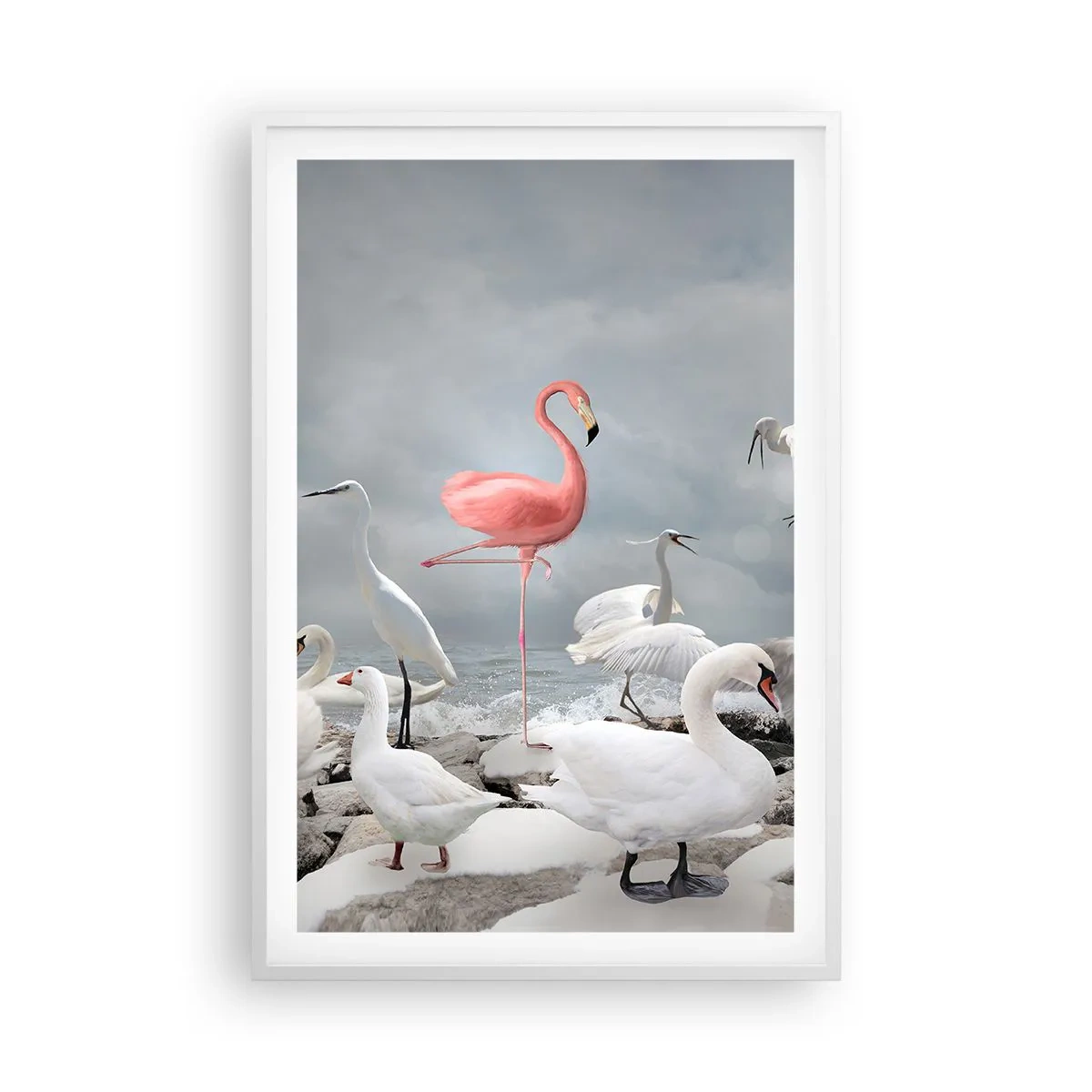 Poster in white frmae - Where Did I Come from? - 61x91 cm