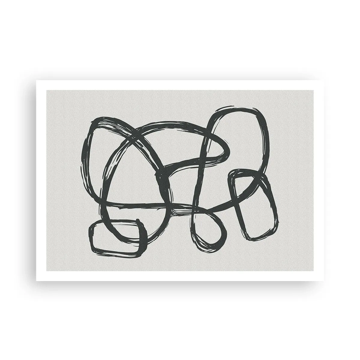 Poster - Abstract in Loops - 100x70 cm