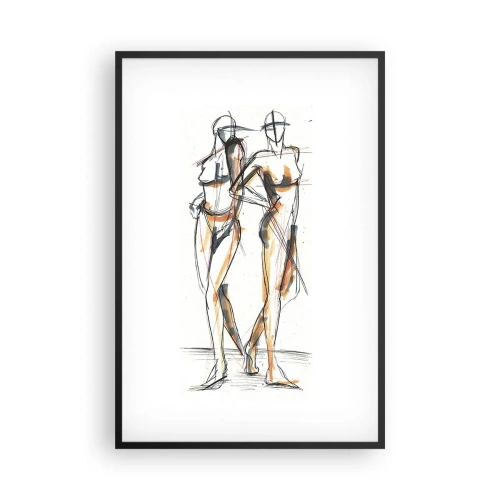 Poster in black frame - Study of Grace - 61x91 cm