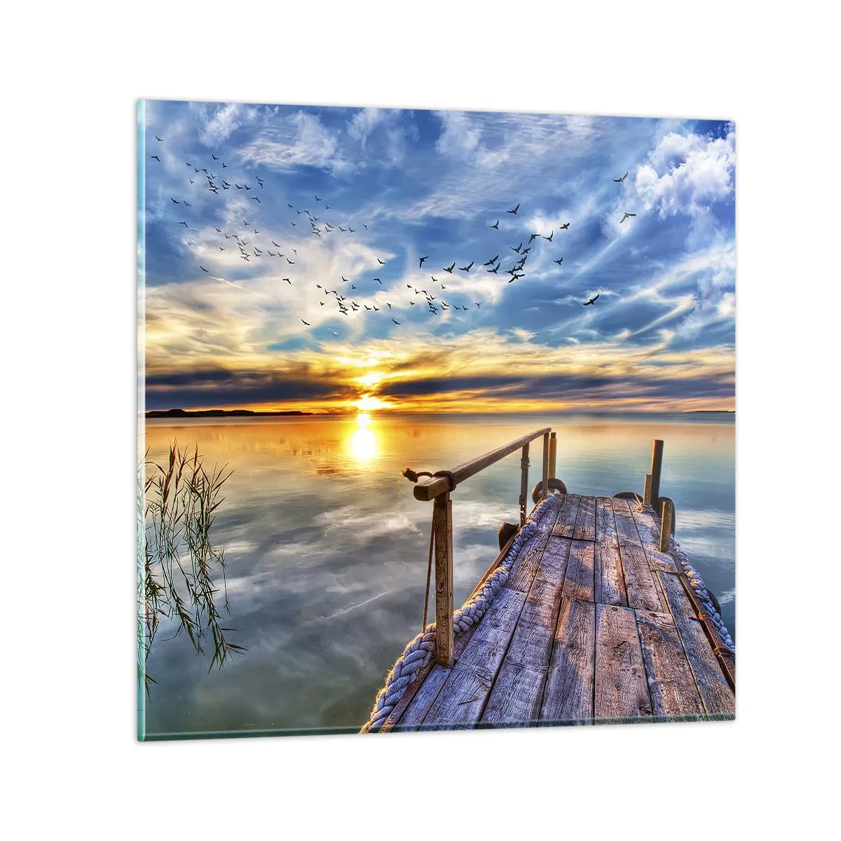 Glass picture - Wind is Taking a Break - 60x60 cm