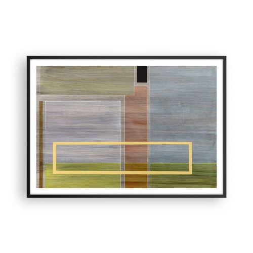 Poster in black frame - Straight and Calm - 100x70 cm