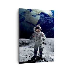 Canvas picture - Greetings from the Moon - 50x70 cm