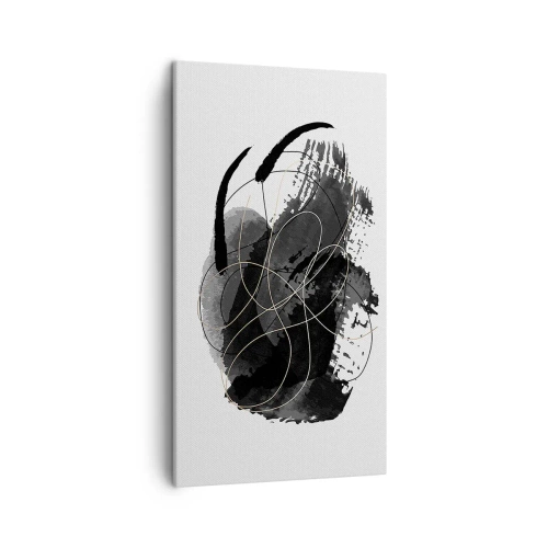 Canvas picture - Made from Black - 45x80 cm